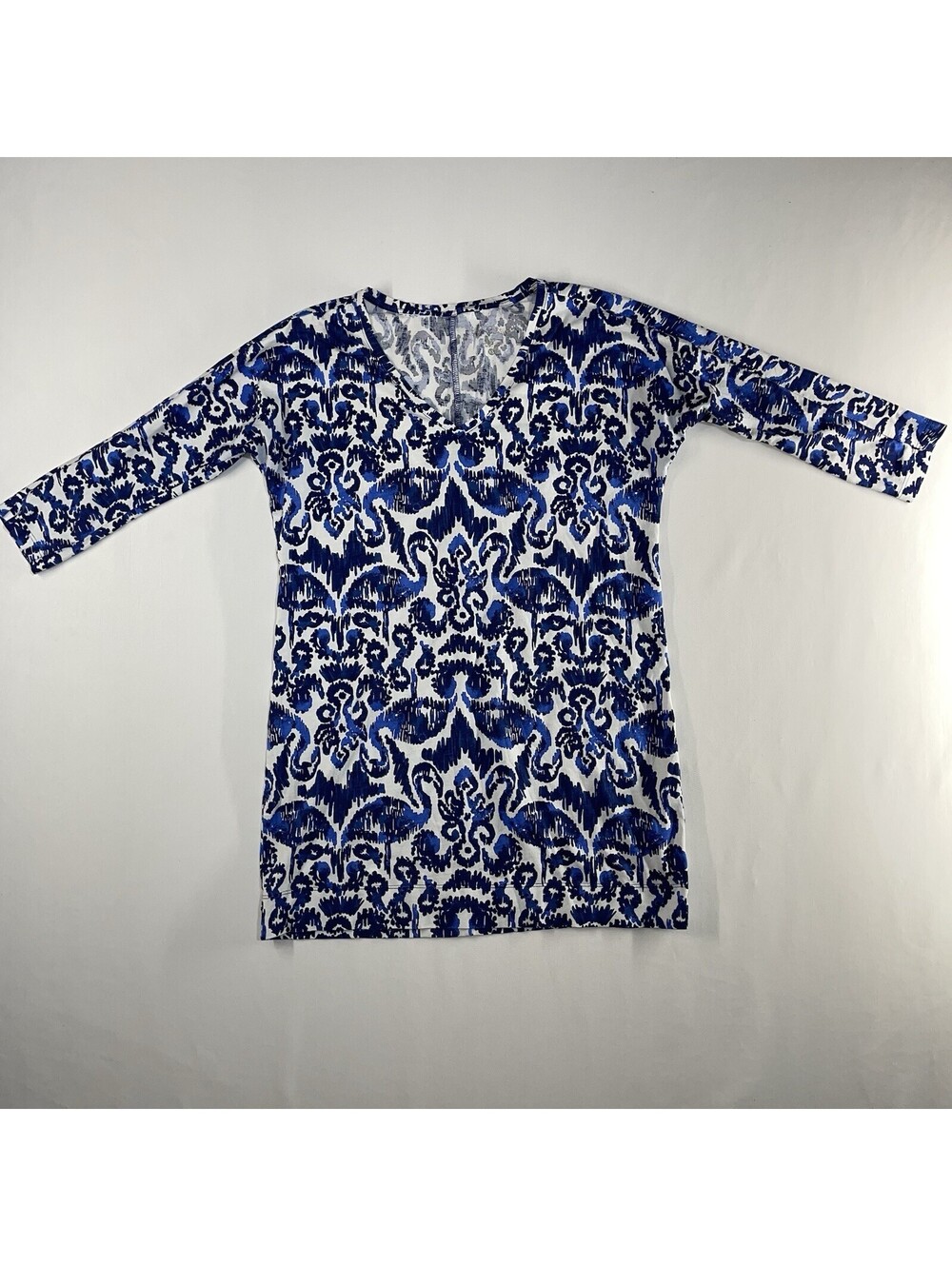 Lilly Pulitzer Cori Dress Resort Navy Beach Bathers XS Lima Cotton Sheath V-Neck